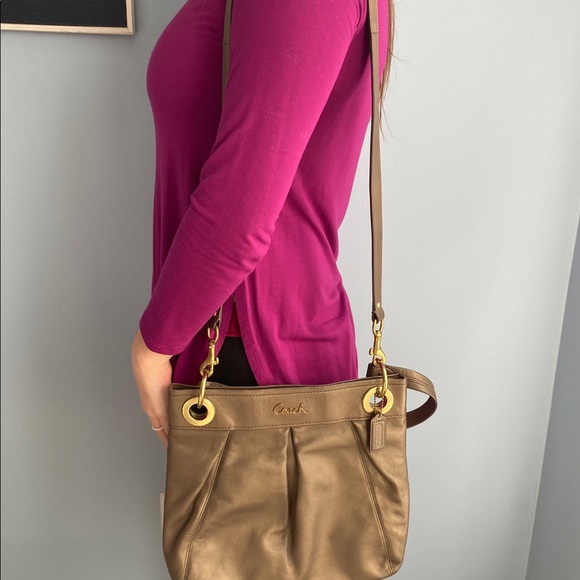 Beige Coach Satchel - Picture 8 of 8